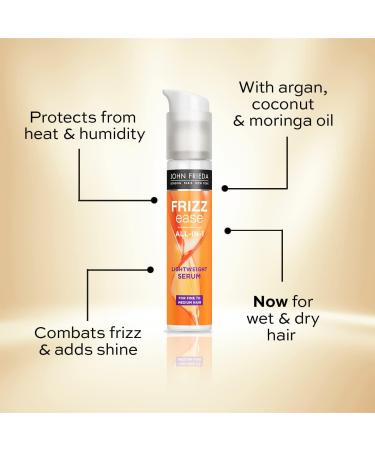 Frizz Ease Lightweight Serum 50ml - Hair Serum for Fine to Medium Hair - Buy Online on GoSupps.com