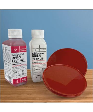 Silicone Rubber 1:1 R PRO TECH 33 - Medium Hard Duplicating & Molding Silicone (2 kg) | Heat Resistant for Tin & Lead Casting | International Shipping Available - Buy Online on GoSupps.com