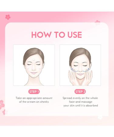 Japan Sakura Face Cream Face Moisturizer for Women Anti Aging Face Cream for Moisturize and Smooth Fine Lines Anti Wrinkle Cream with Vitamin C and Sakura Extract Facial Cream for All Skin Type - Buy Online on GoSupps.com