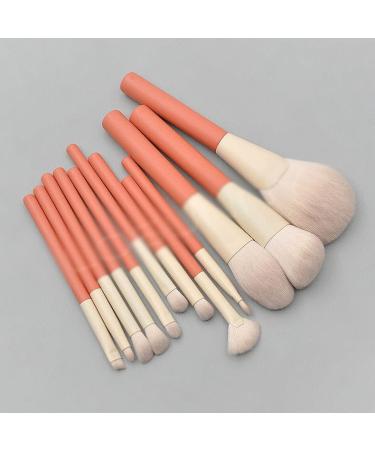 12 Piece Wood Handle Makeup Brush Set - Perfect for Concealer Eye Shadow Blush & Powder | International Shipping Available - Buy Online on GoSupps.com