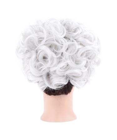 Elaine Combs Curly Bun Hair Piece - White Chignon Hair Extension - Buy Online on GoSupps.com