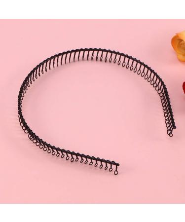 Healifty Woman Metal Teeth Comb Hair Hoop Headband - Black | Hair Accessories - Buy Online on GoSupps.com