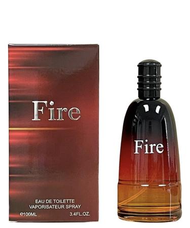 Long Lasting Fire Cologne for Men (Inspired by Fahrenheit) 3.4oz/100ml Natural Spray