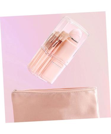 Mipcase 8-in-1 Makeup Brush Set - Dual-Headed Eyeshadow & Lip Brushes with Mirror | Travel-Friendly Pink Cosmetic Kit - Buy Online on GoSupps.com