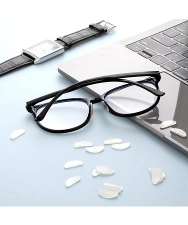 12 Pairs Silicone Nose Pads - Self-Adhesive D-Shape Anti-Slip Pads for Glasses & Sunglasses - Transparent Sticky Back for Comfort - Buy Online on GoSupps.com