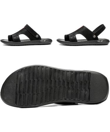 BIAJIAZHUA Orthopedic Correction Beach Slippers Men's Open Toe Sandals - Black, Size 9 - Buy Online on GoSupps.com