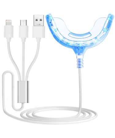 Led Teeth Whitening Light  TYTCA Teeth Whitening Accelerator Light with 16x More Powerful Blue LED Light Connected with iPhone/Android/USB for Home Use Helps Effectively Remove All Kinds of Stain