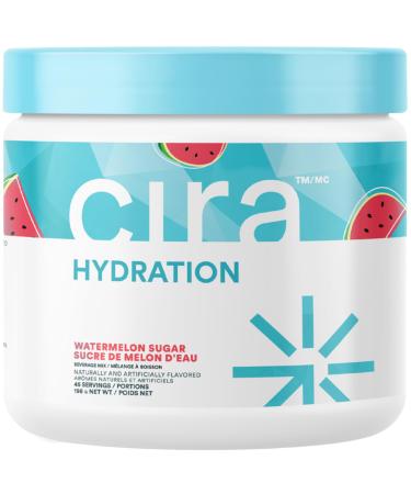 Cira Hydration Powder (45 Servings) - Electrolyte Drink Mix with Himalayan Salt for Dehydration Relief and Recovery - Watermelon Sugar