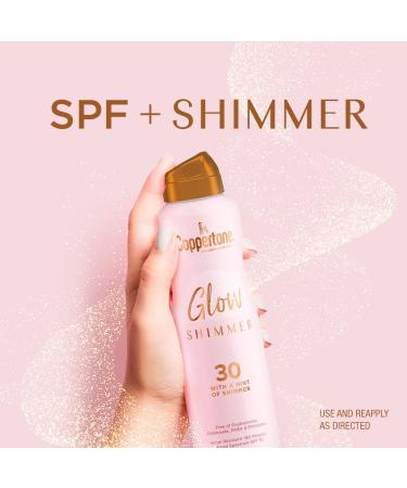 Coppertone Glow with Shimmer Sunscreen Spray SPF 30 - Water Resistant Broad Spectrum 5 oz - Buy Online on GoSupps.com