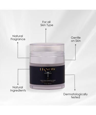 IKNOW R4 Night-Time Hydrating Cream | Hyaluronic Acid Moisturizer | Revitalize Skin with R4 Skincare | Hydrating Night Cream (1.7oz - Buy Online on GoSupps.com