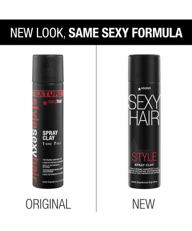 SexyHair Style Spray Clay 4.4 Oz - Texturizing Hairspray for Matte Finish | All Hair Types - Buy Online on GoSupps.com