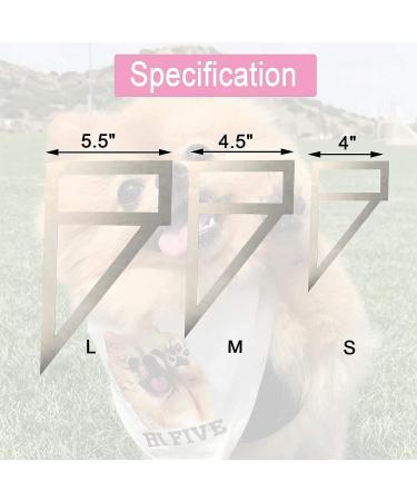 Piaolgyi Dog Bandana Sewing Template Set for Small/Medium/Large Dogs - DIY Craft Pattern for Dog Scarf - Reversible Design - Buy Online on GoSupps.com