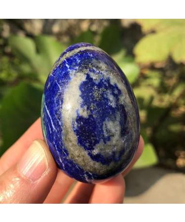 90-100g Natural Beautiful Lapis Lazuli Crystal Egg Collection Suitable for Home Raw Stones and Minerals Home Goods 1pc - Buy Online on GoSupps.com