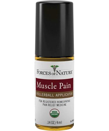Forces of Nature Organic Muscle Pain Relief - 4ml Natural Remedy - Buy Online on GoSupps.com