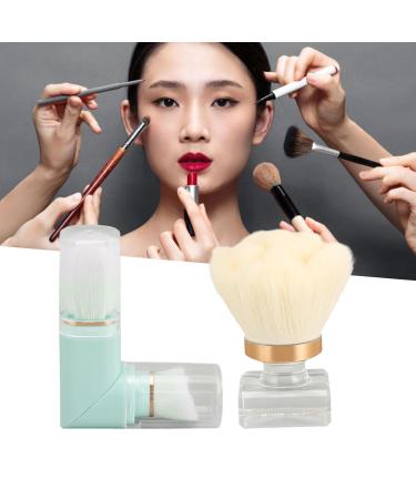 Flower Shape Rotatable Makeup Brush - Ideal for Blush Application | White Blue | International Shipping - Buy Online on GoSupps.com