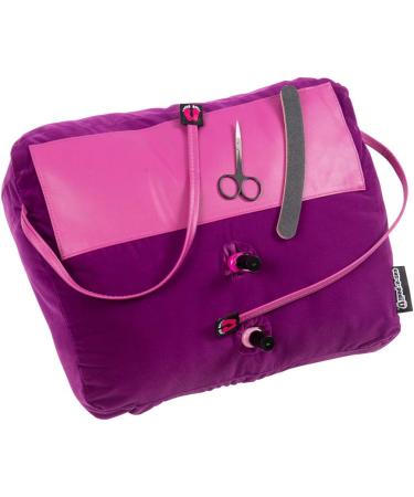 Manicure Cushion Pedicure Pillow Nail Arm Rest Foot Care Purple Velvet - Buy Online on GoSupps.com