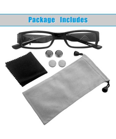 LED Reading Glasses for Men & Women | Lighted Magnifying Eyewear X3.5 | Clear Vision Full Frame Reader - Buy Online on GoSupps.com