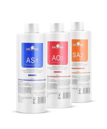 Marfort AS1 SA2 AO3 Aqua Peeling Solution Top Salon Skin Scrub Hydra Skin Scrub Special Solution Small Bubble Solution (3 x 400ml) - Buy Online on GoSupps.com