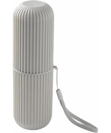Healthymoov HartschaleStui Toothbrush Case - Gray Travel Accessory for Toothpaste & Bathroom | Lightweight Plastic Storage - Buy Online on GoSupps.com