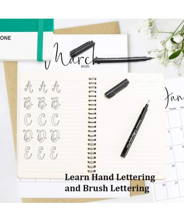 Calligraphy Pens Set - 10 Size Brush Pens for Beginners - Ideal for Hand Lettering, Drawing, Sketching, and Journaling - Buy Online on GoSupps.com