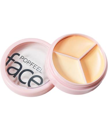  JPSDOWS Cream Concealer Palette | 3-in-1 Contouring and Brighten Concealer Palette Cream Concealer Contour Foundation Concealer Waterproof Color Concealer for Concealer Makeup at JPSDOWS - Buy Online on GoSupps.com