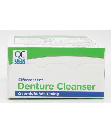 Quality Choice Denture Cleanser | Overnight Whitening 40 Tablets (2 Pack) - International Shipping Available - Buy Online on GoSupps.com