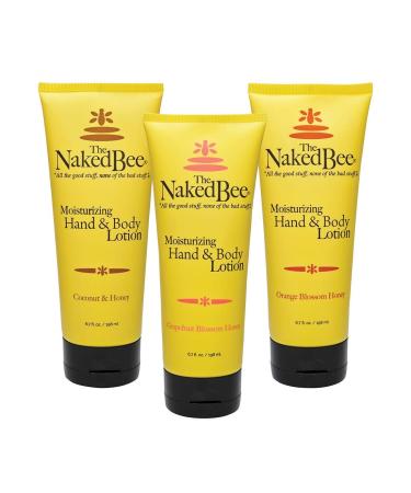 The Naked Bee Orange Blossom Honey Grapefruit Blossom Honey and Coconut Honey Hand & Body Lotion 6.7 Oz - 3 Pack - Buy Online on GoSupps.com