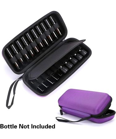 Buy BTSky Eva Essential Oil Bag - Waterproof Hard Shell for 20 Bottles (10ml 5ml) - Purple Carrier Pocket - Perfect for Essential Oils - Buy Online on GoSupps.com
