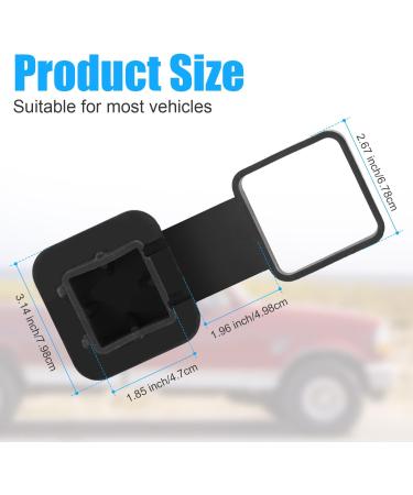 Power Coupling Cover | Rubber Pendant Hook Dust Protector for 2-Inch Trailer Receiver | Durable Square Hooked Coupling Cover - Buy Online on GoSupps.com
