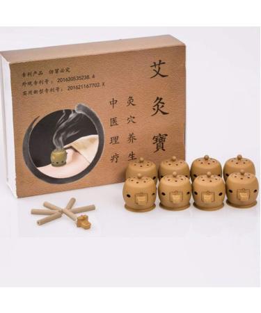 Exceart Moxibustion Case - 3 Pieces Moxa Box with 100 Moxibustion Sticks & Pads for Neck Waist Body Massage | International Shipping - Buy Online on GoSupps.com