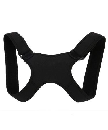 Adjustable Back Brace Posture Corrector Back Support Brace for Women Men Upper Back Shoulder Posture Trainer Pain Relief Corrector Brace Shoulder Posture Correction Band Black