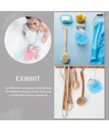 Buy Healifty 2pcs Unicorn Bath Ball Exfoliating Loofah Sponge & Shower Scrubber for Kids & Men - Body Wash Bath Sponge Set - Buy Online on GoSupps.com