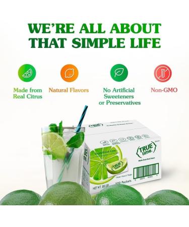 TRUE LIME Water Enhancer Bulk Pack - 0.03 Ounce 500 Count (Pack of 1)| Zero Calorie Unsweetened Water Flavoring | For Bottled Water & Recipes | Water Flavor Packets Made with Real Limes 500 Pack - Buy Online on GoSupps.com