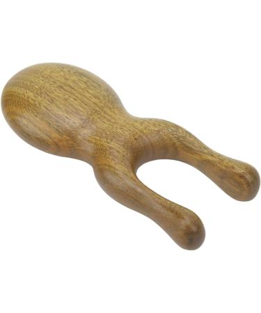 Portable Sandalwood Gua Sha Massager - Ergonomic Multifunctional Tool for Face & Body Tension Relief | International Shipping Available - Buy Online on GoSupps.com