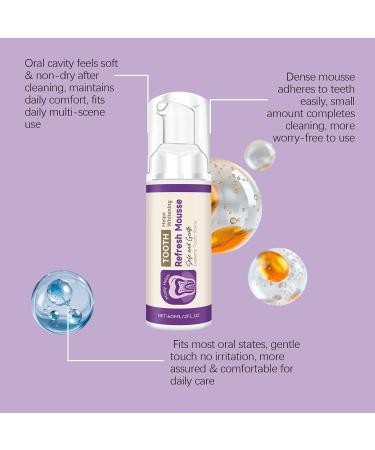  Jingmiger Foaming Toothpaste 60ml Odor Neutralizer - Deep Clean Foaming Toothpaste - For Adults Travel Daily Routine Morning and Evening - Buy Online on GoSupps.com