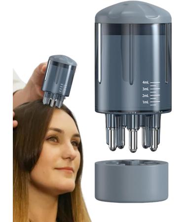 Generic Scalp Oil Applicator & Shampoo Brush - Refillable Multi-Functional Scalp Scrubber in Blue for Hair Care - Buy Online on GoSupps.com