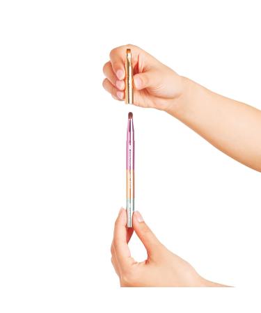 4-in-1 Stackable Travel Makeup Brush Set | Multi-functional Beauty Essential for On-the-Go - Buy Online on GoSupps.com