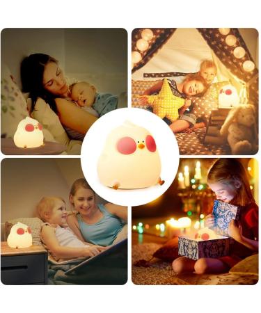 URAQT Cooku Chick Night Light - Portable 7 Colour Changing Baby Night Light with Remote, Timer & Dimmable Silicone Lamp for Kids - Perfect for Baby, Children & Teenager Room Decor - Buy Online on GoSupps.com