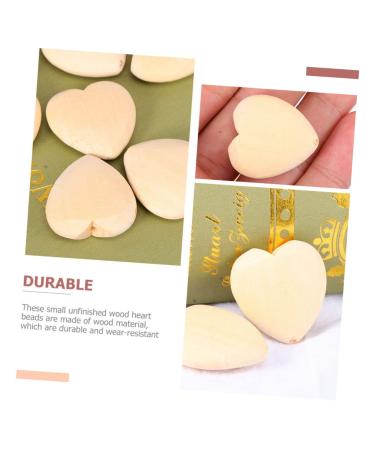 Ibasenice 200 PTH Log Color Peach Herz Unfinished Heart Pearls - Valentine s Day Heart Decorations & Wooden Child Accessories - Buy Online on GoSupps.com