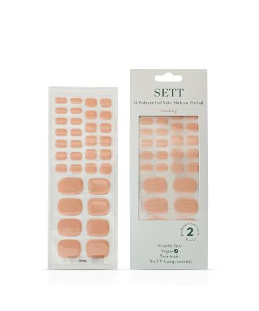 SETT NAILS SETT Gel nail polish no UV lamp required "Darling" pedicure