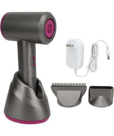 Cordless Handheld Hair Dryer Portable Rechargeable Cold Hot Blow Dryer Gray 100 240V for Travel (US Plug 100 240V) - Buy Online on GoSupps.com