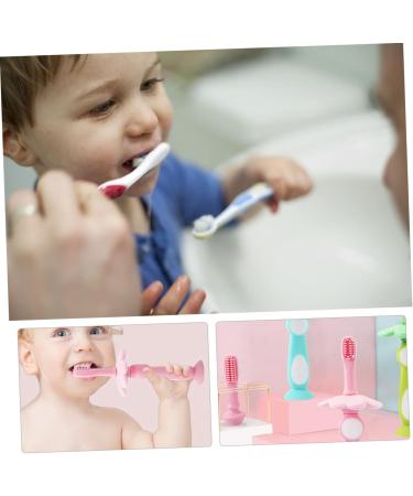 SECFOU 1 Set Baby Care Toothbrushes - Soft Silicone Brushes for infants and kids | Gentle Gum Massaging and Tongue Cleaning | Random Color - Newborn Oral Hygiene - Buy Online on GoSupps.com