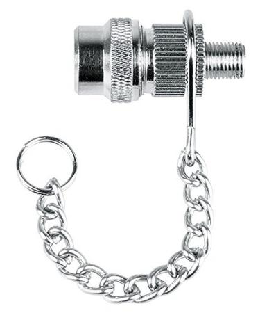 SKSAE Presta Adapter W/Chain Floor Pump Spare Parts, Silver