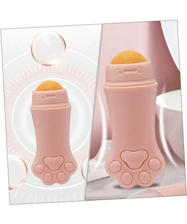 Healvian 1pc Volcanic Stone Oil-absorbing Ball Oil Absorbing Face Roller Skin Care Roller Volcanic Rock 7.5x3cm Pink - Buy Online on GoSupps.com