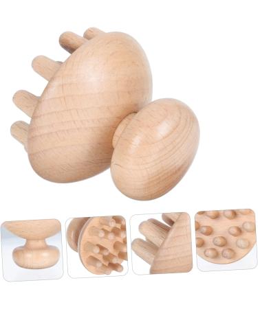 Beaupretty Handheld Wooden Massage Comb - Scalp Massager & Hairbrush Tool for Relaxation | Beech Wood Meridian Shampoo Comb for Men - Buy Online on GoSupps.com