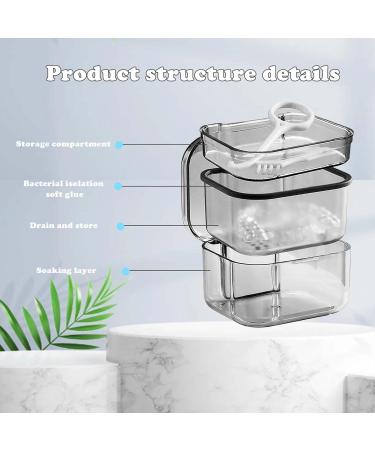 Retainer Case Orthodontic Denture Box False Teeth Container for Soaking Dentures Clearly Visible Denture Case Multifunctional Mouth Guard Case (Black) - Buy Online on GoSupps.com