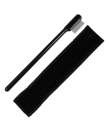 minkissy Mascara Black Eyelash Tool 1 Set Makeup Eyebrow Brush Eyelash Comb Portable Steel Eye Foundation Brush Beauty Cosmetic for Professional and Travel Eyelash Applicator Tool Eyelash Mascara
