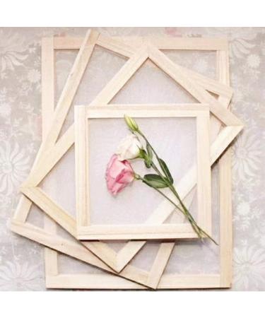 Worown Wooden Paper Making Mould Frame - DIY Paper Craft and Dried Flower Handcraft - 3 Sizes Available - Buy Online on GoSupps.com