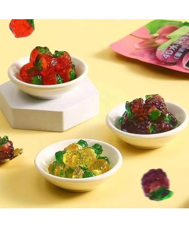 4D Fruit Gummy Candy Gummies Pineapple Soft Candy Fruit Juice Fudge Strawberry Grape Fruity Sweets Healthy Nutritious Dessert Wedding Candies New Year Candy Casual Snacks Gift (Pineapple 6bag) Pineapple 6bag - Buy Online on GoSupps.com