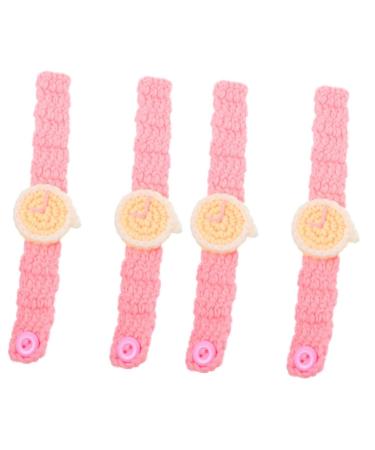 COHEALI 4 Pcs Woven Watch Initial Bracelets for Couples Matching Bracelets for Couples Matching Watches for Couples Wave Rope Bracelet Watch Bracelet Accessories Yarn Men and Women Strap Assorted Color 3x2pcs 19.5X4.5X1CMx2pcs